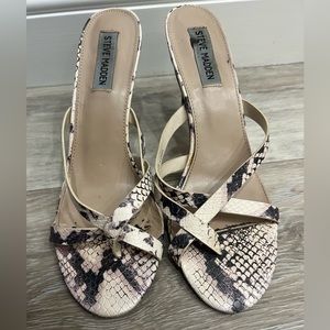 Steve Madden snake print heels